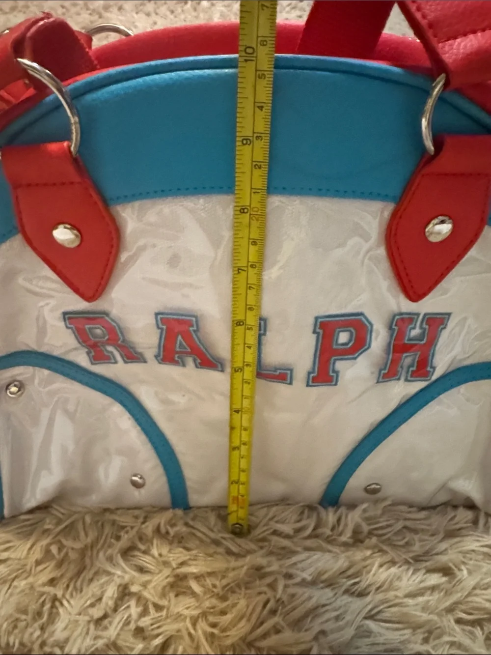 NWT- Ralph Lauren Women's Red, White & Blue Dome Tote